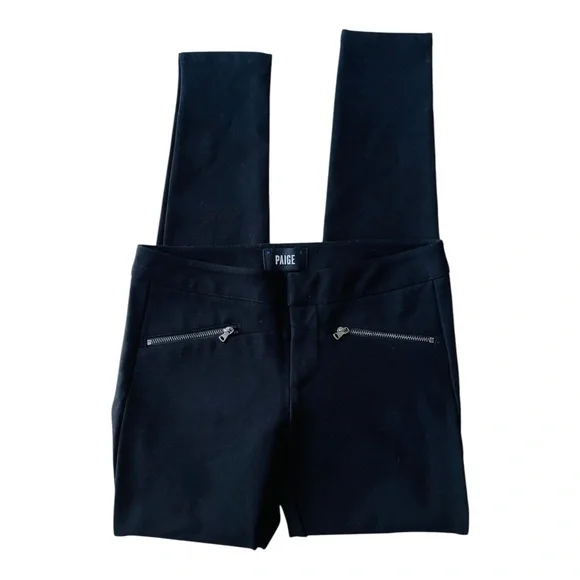 Paige Knit Black Dressy Pants Leggings Women's Size 26 NEW without tags - Picture 4 of 12